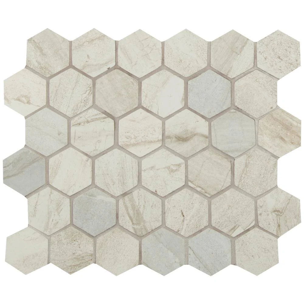 MSI Vigo Gris Hexagon 12 in. x 12 in. Matte Ceramic Floor and Wall Tile (8 sq. ft./Case) - Image 5