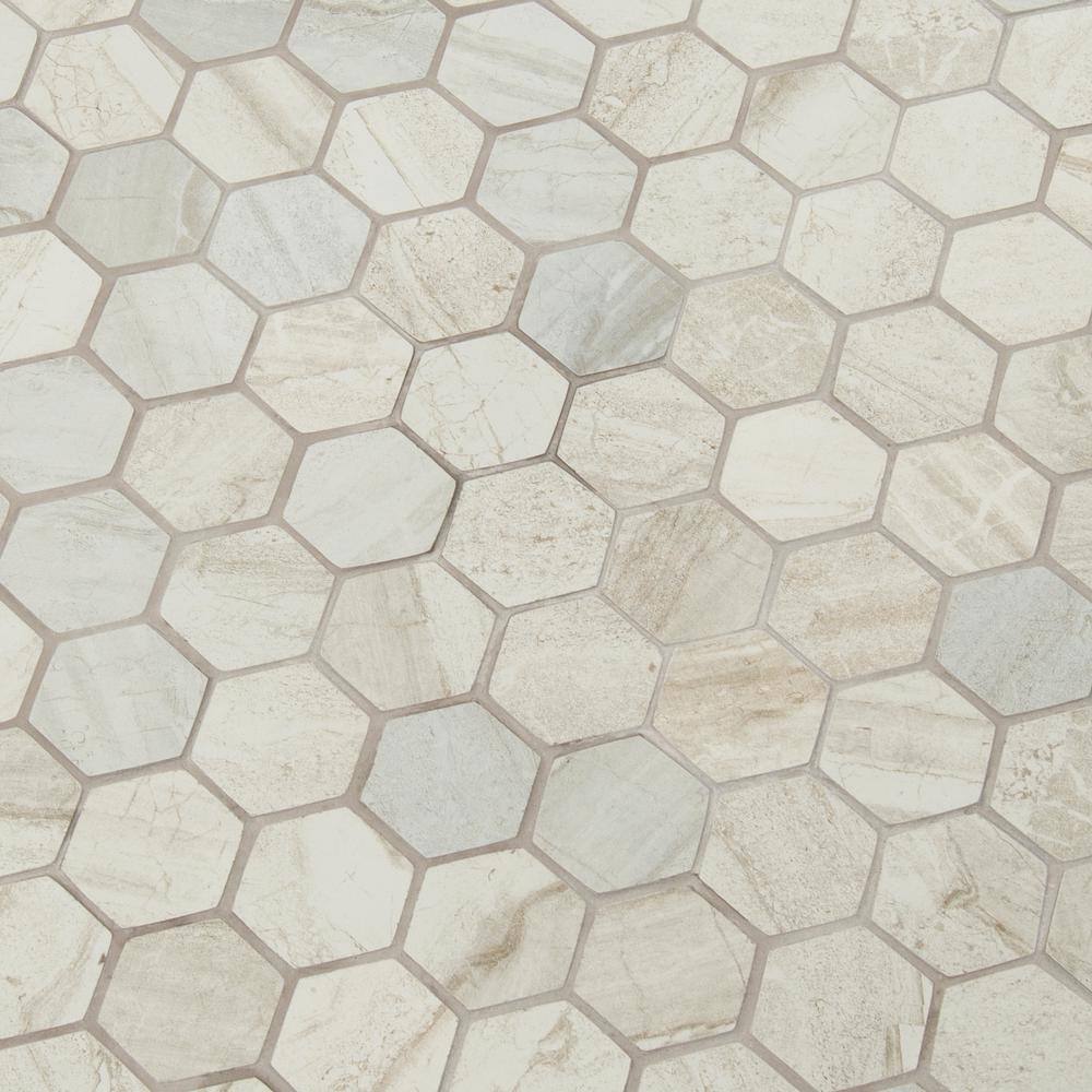 MSI Vigo Gris Hexagon 12 in. x 12 in. Matte Ceramic Floor and Wall Tile (8 sq. ft./Case) - Image 6