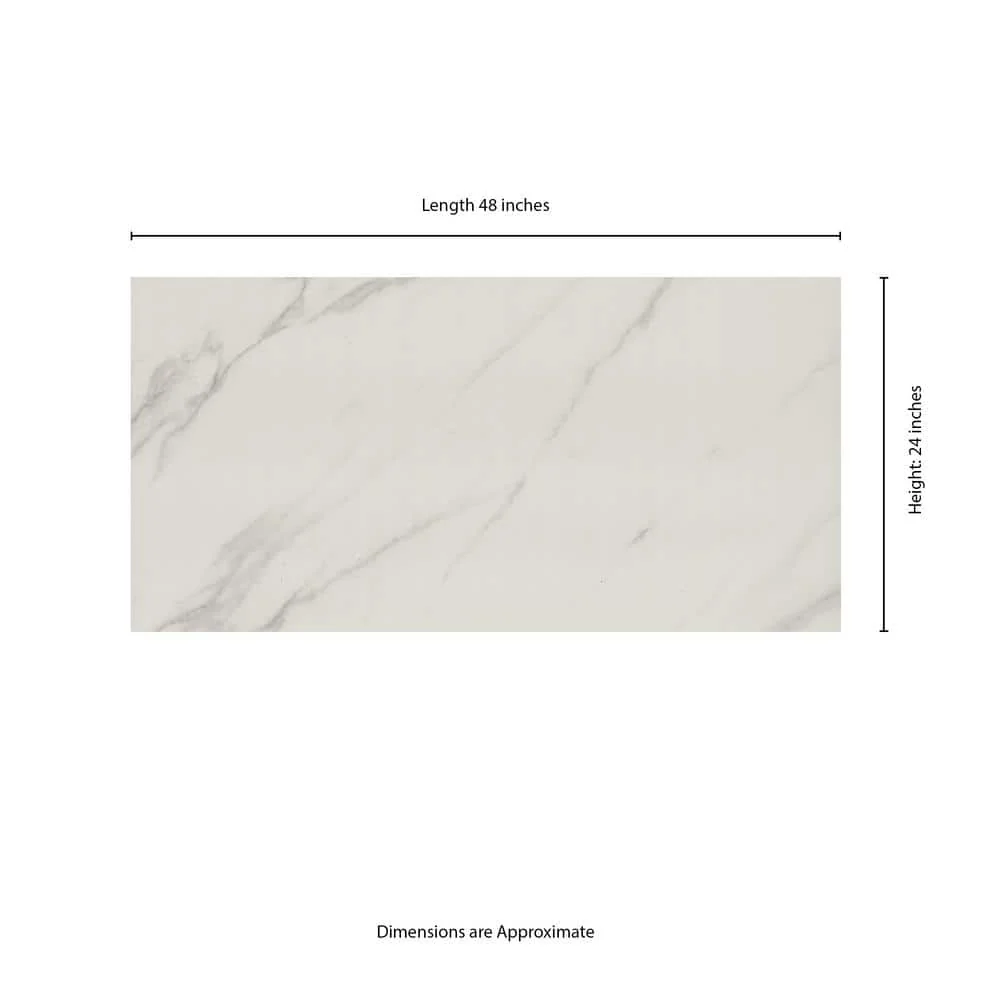 MSI Voyager Blanco 24 in. x 48 in. Matte Porcelain Marble Look Floor and Wall Tile (15.32 sq. ft./Case) - Image 7