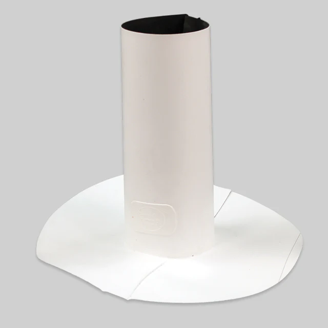 Mule-Hide TPO 3 in. Split Round Pipe Boot/Seal, White (SKU 08MHTPSR3W)