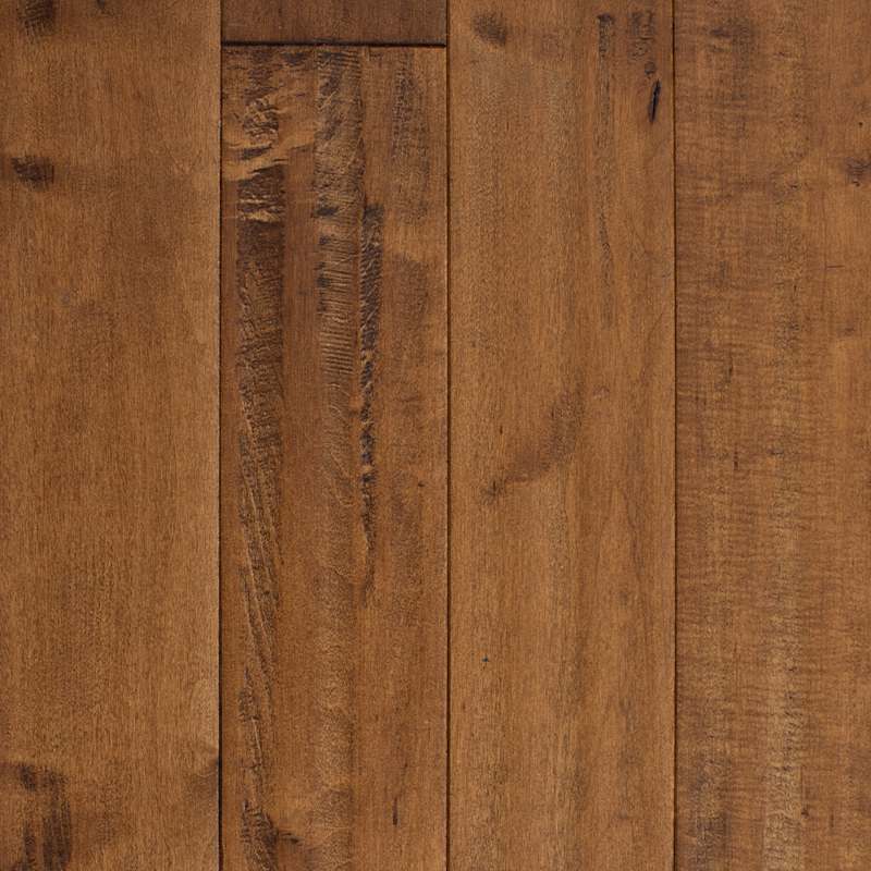 Mullican Chatelaine 5" Handscraped Solid Maple Hardwood Flooring, Low Gloss, Autumn – 20 sq. ft. per Carton