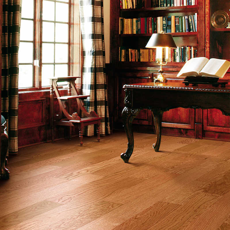 Mullican Hillshire 5" Smooth Engineered Oak Hardwood Flooring, Low Gloss – 24.5 sq.ft per Carton (Gunstock) - Image 2