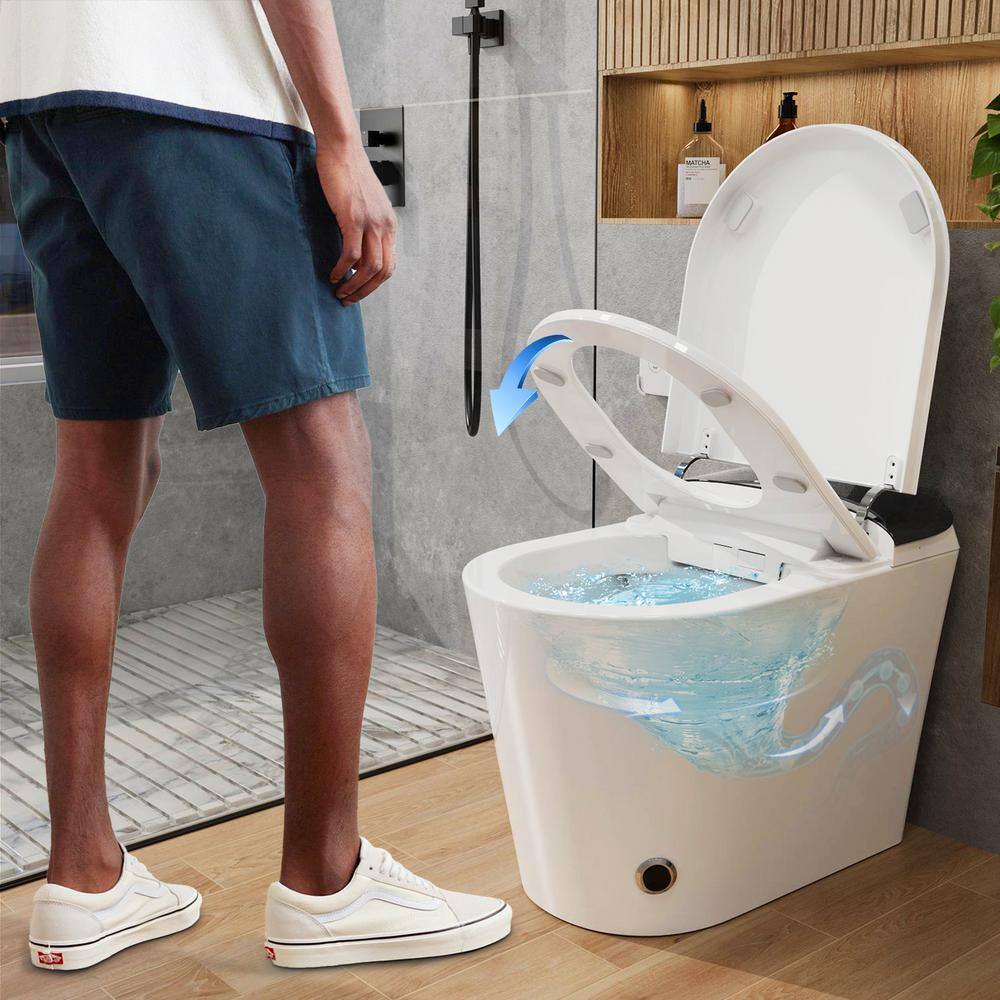 MYCASS Smart Toilet Bidet 1.32 GPF with Warm Air Dryer & Auto Flush - Image 4