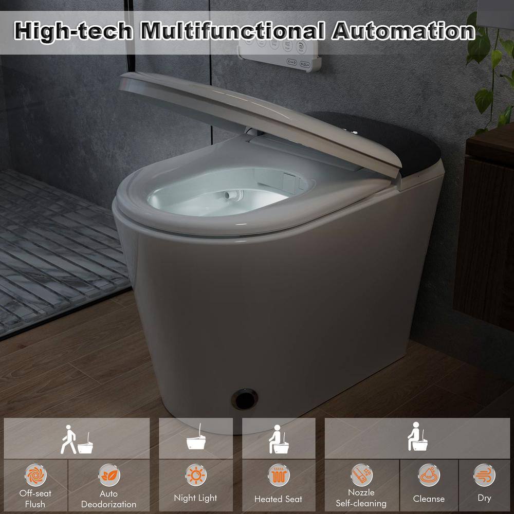 MYCASS Smart Toilet Bidet 1.32 GPF with Warm Air Dryer & Auto Flush - Image 5
