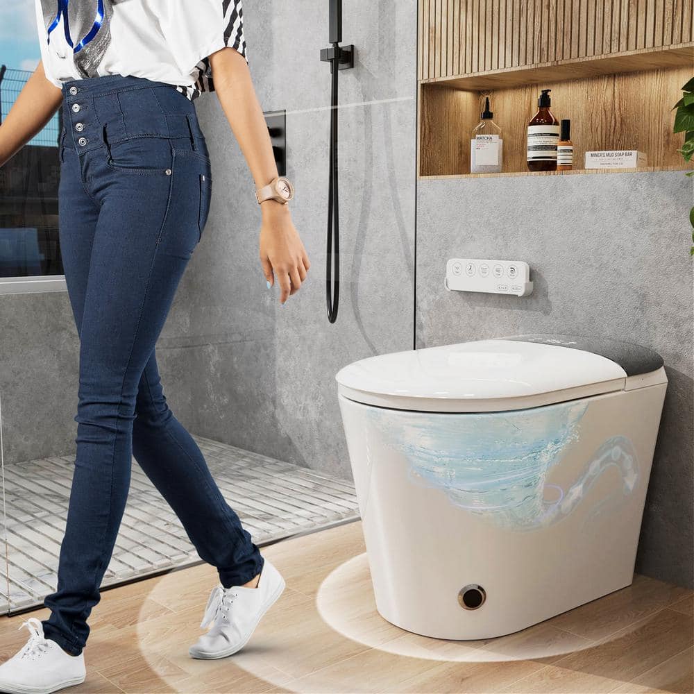 MYCASS Smart Toilet Bidet 1.32 GPF with Warm Air Dryer & Auto Flush - Image 6