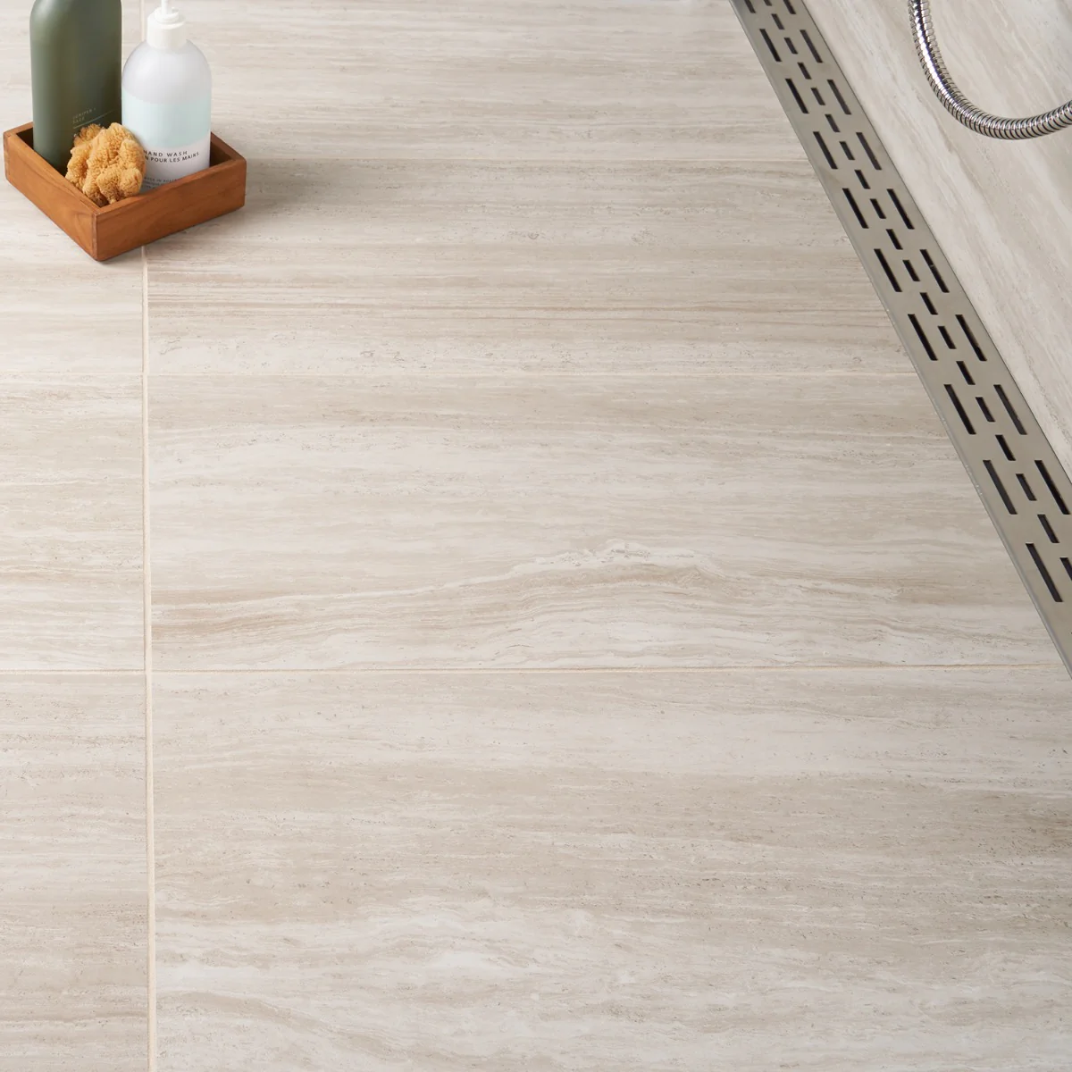 Nashville Beige 12x24 Travertine Look Matte Porcelain Tile by Lux Tile