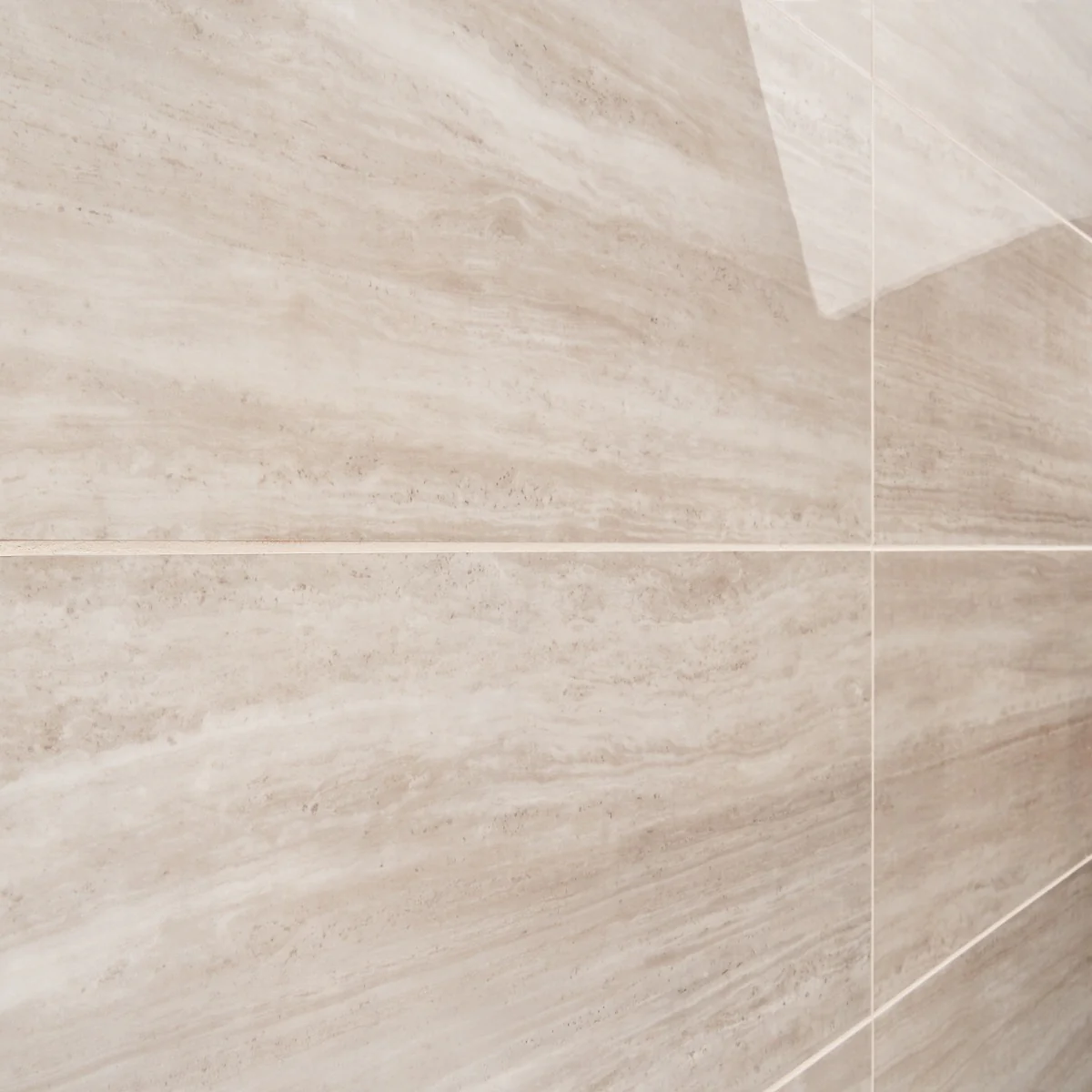 Nashville Taupe Beige 12x24 Polished Porcelain Tile - Travertine Look - Image 4
