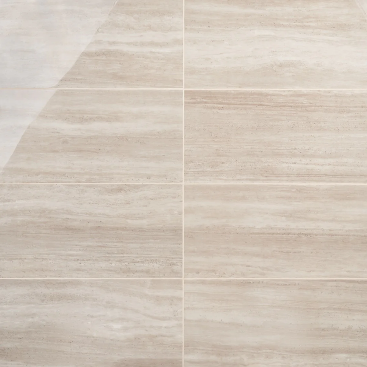 Nashville Taupe Beige 12x24 Polished Porcelain Tile - Travertine Look - Image 5