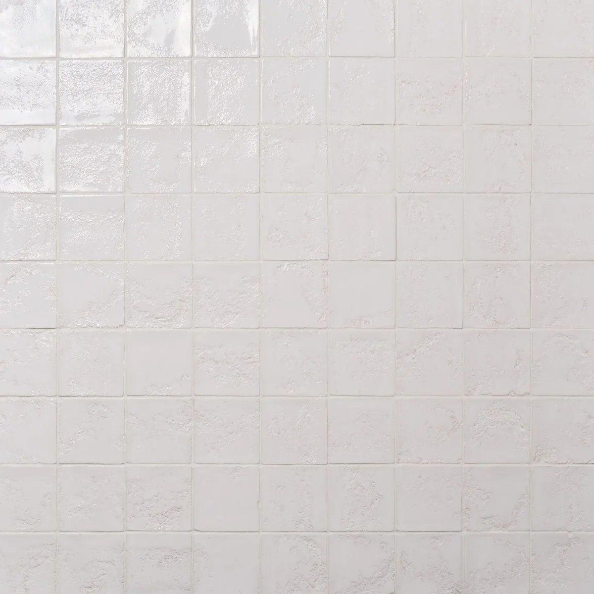 Navari White 5x5 Textured Glossy Ceramic Tile by Lux Tile - Image 3