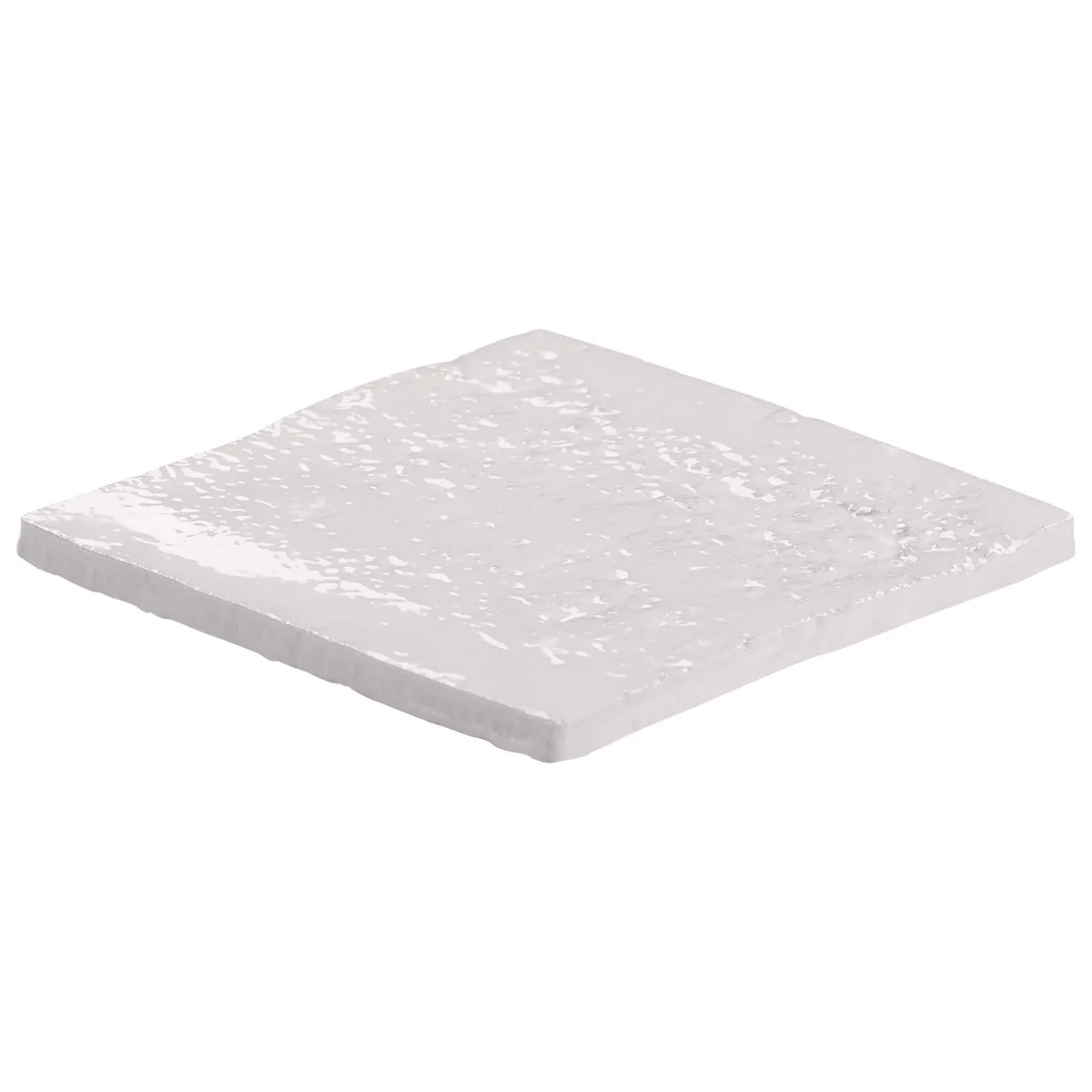 Navari White 5x5 Textured Glossy Ceramic Tile by Lux Tile - Image 7