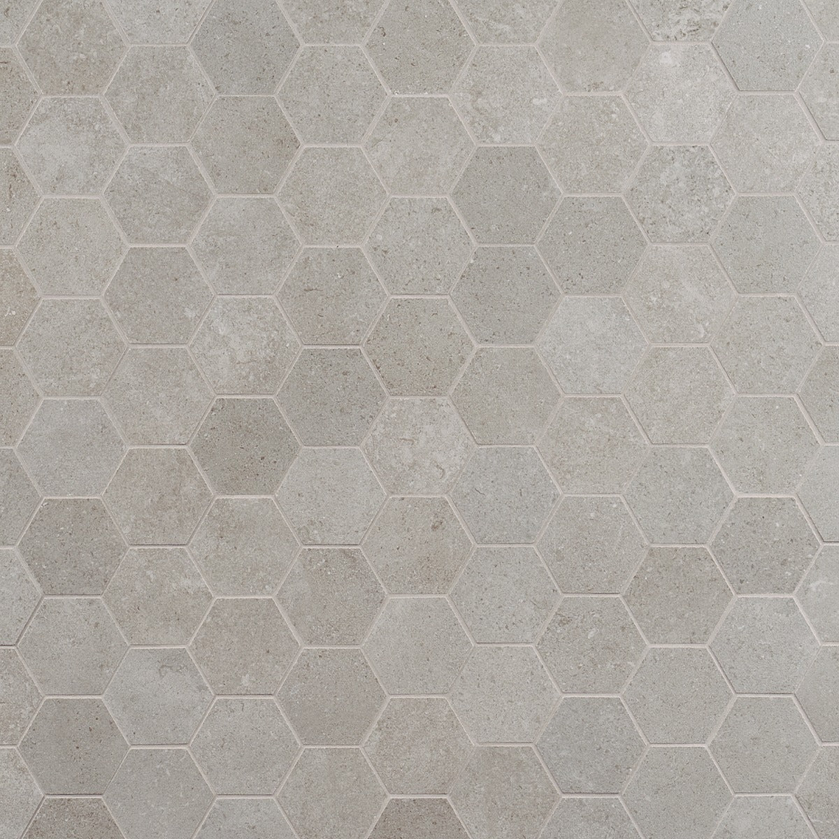 New Rock Fumo Light Gray 3" Hexagon Matte Porcelain Mosaic Tile - Image 5