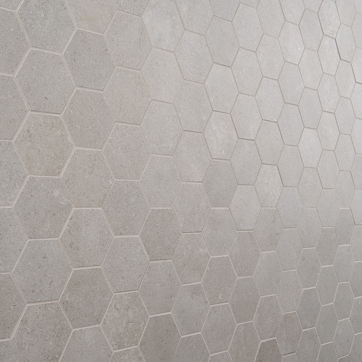 New Rock Fumo Light Gray 3" Hexagon Matte Porcelain Mosaic Tile - Image 6