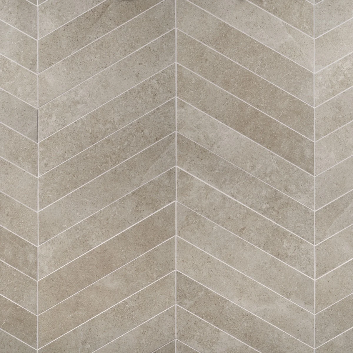 New Rock Tortora Beige 4x21 Chevron Matte Porcelain Tile - Lux Tile - Image 2
