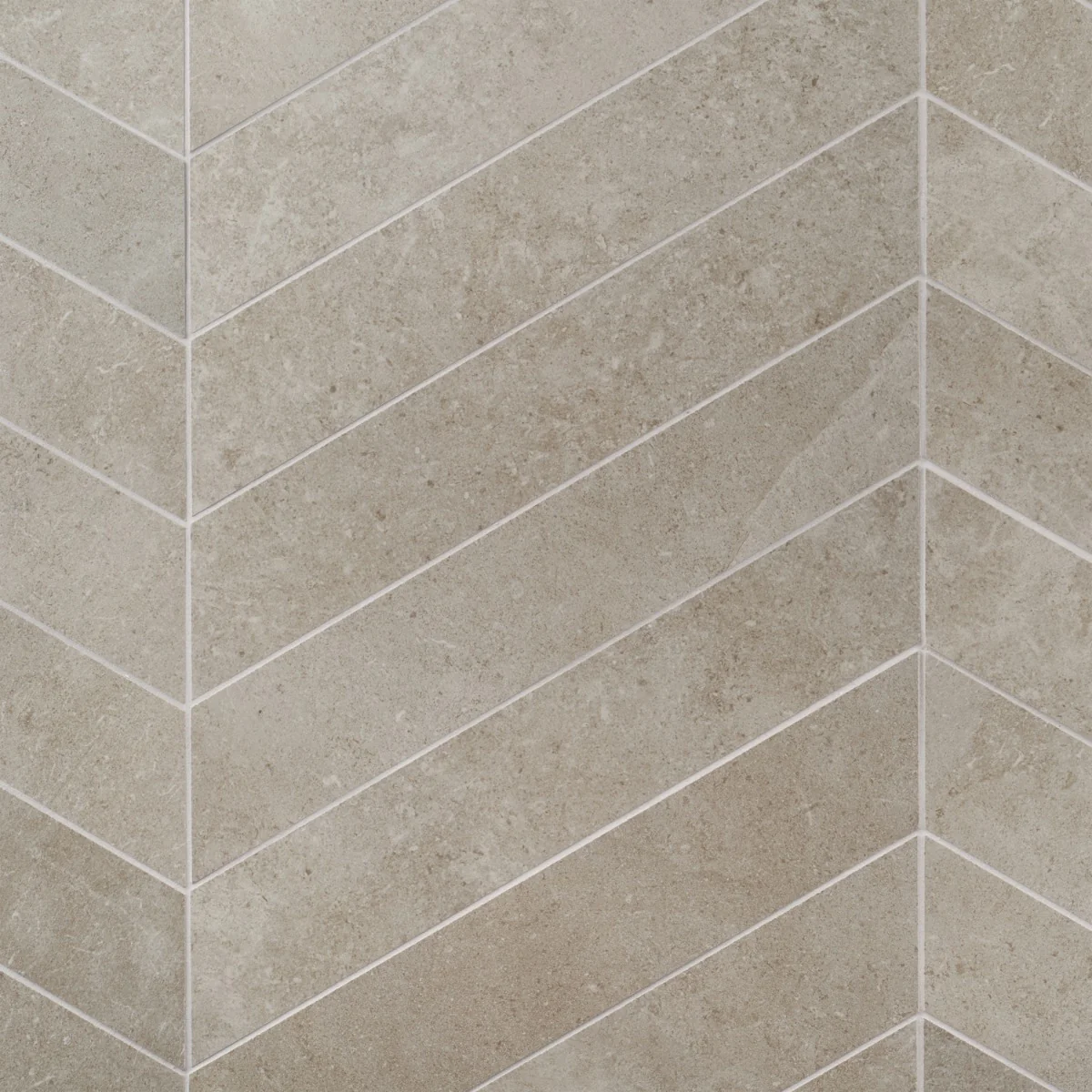 New Rock Tortora Beige 4x21 Chevron Matte Porcelain Tile - Lux Tile - Image 8
