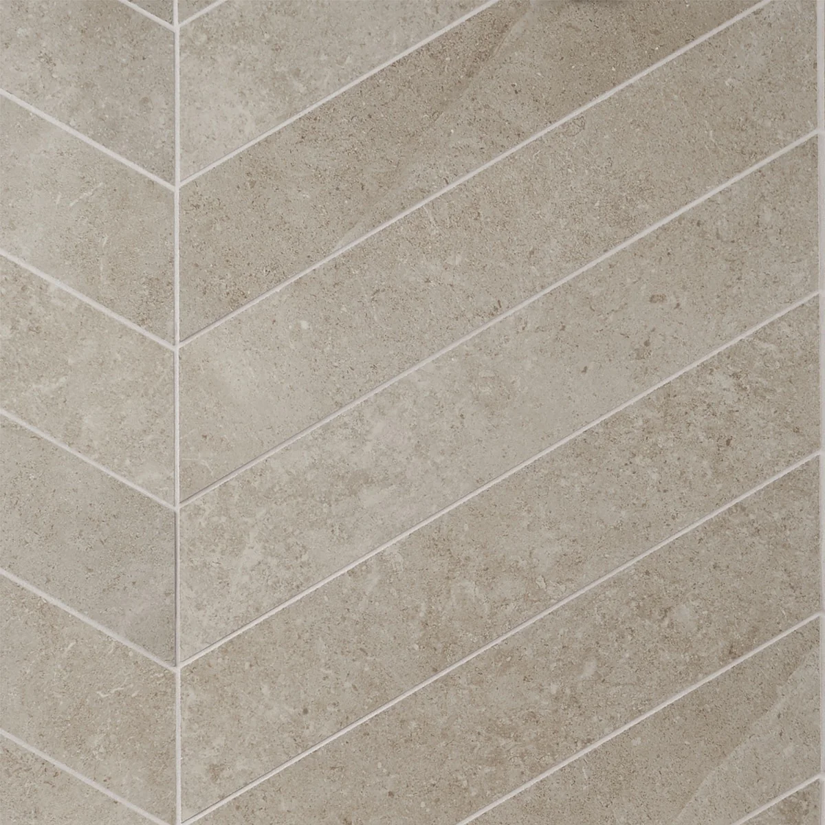 New Rock Tortora Beige 4x21 Chevron Matte Porcelain Tile - Lux Tile - Image 9