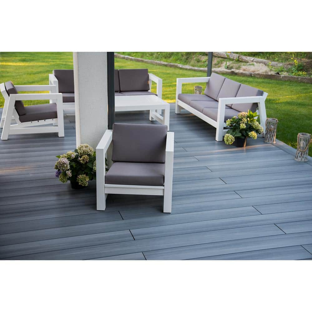 NewTechWood UltraShield Natural Voyager Series Westminster Gray Composite Decking Board (49-Pack) - Image 2