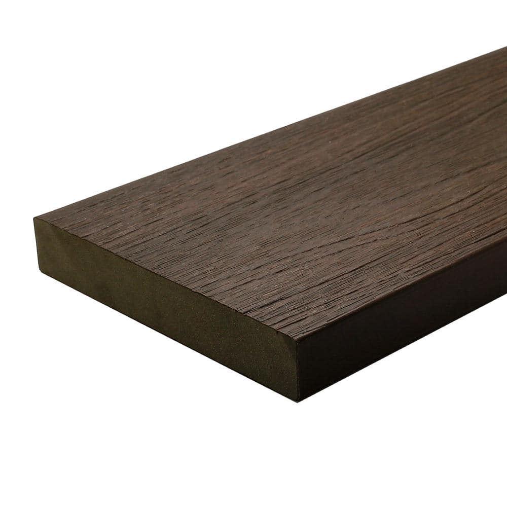 NewTechWood UltraShield Naturale Cortes Spanish Walnut 4 ft Composite Decking Board