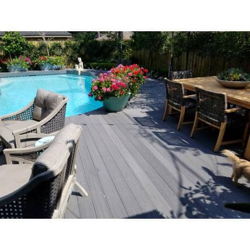 NewTechWood UltraShield Naturale Voyager Series Westminster Gray Composite Decking Board 49-Pack - Image 2