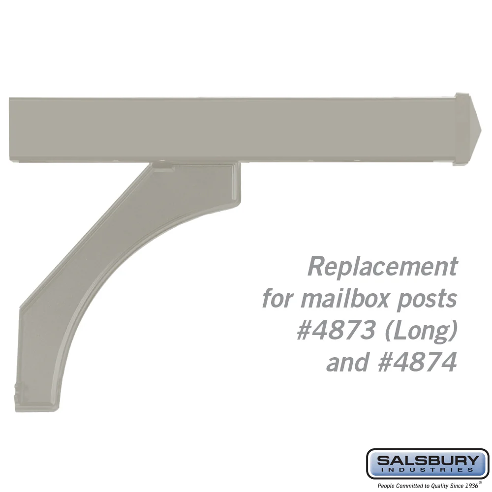 Nickel Arm Kit Replacement for Deluxe Mailbox Posts #4873 and #4874
