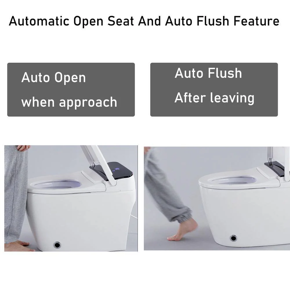 Nivencai Smart Elongated Bidet Toilet - Heated Seat & Self-Cleaning - Image 4
