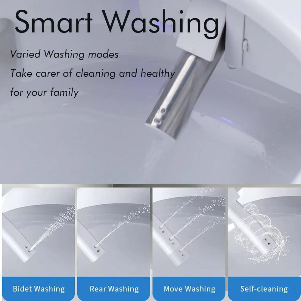 Nivencai Smart Elongated Bidet Toilet - Heated Seat & Self-Cleaning - Image 7