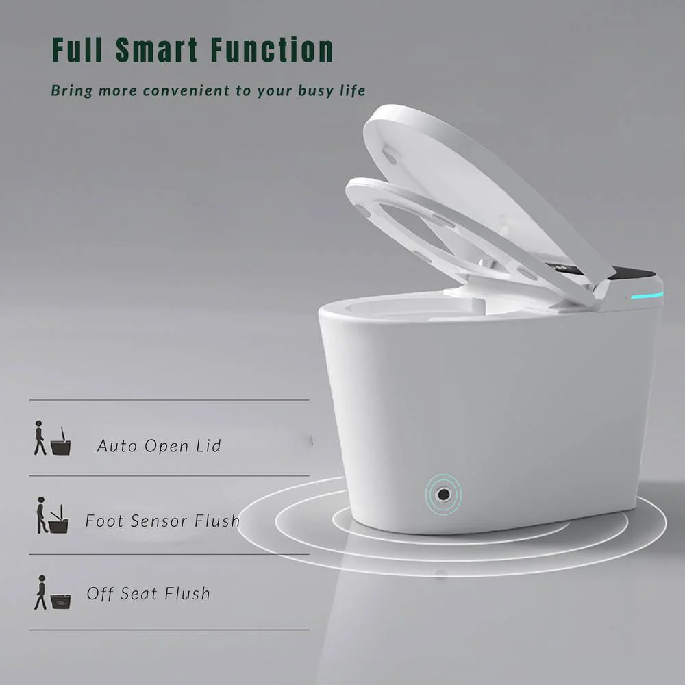 Nivencai Smart Elongated Bidet Toilet with Heated Features and Self-Cleaning - Image 7