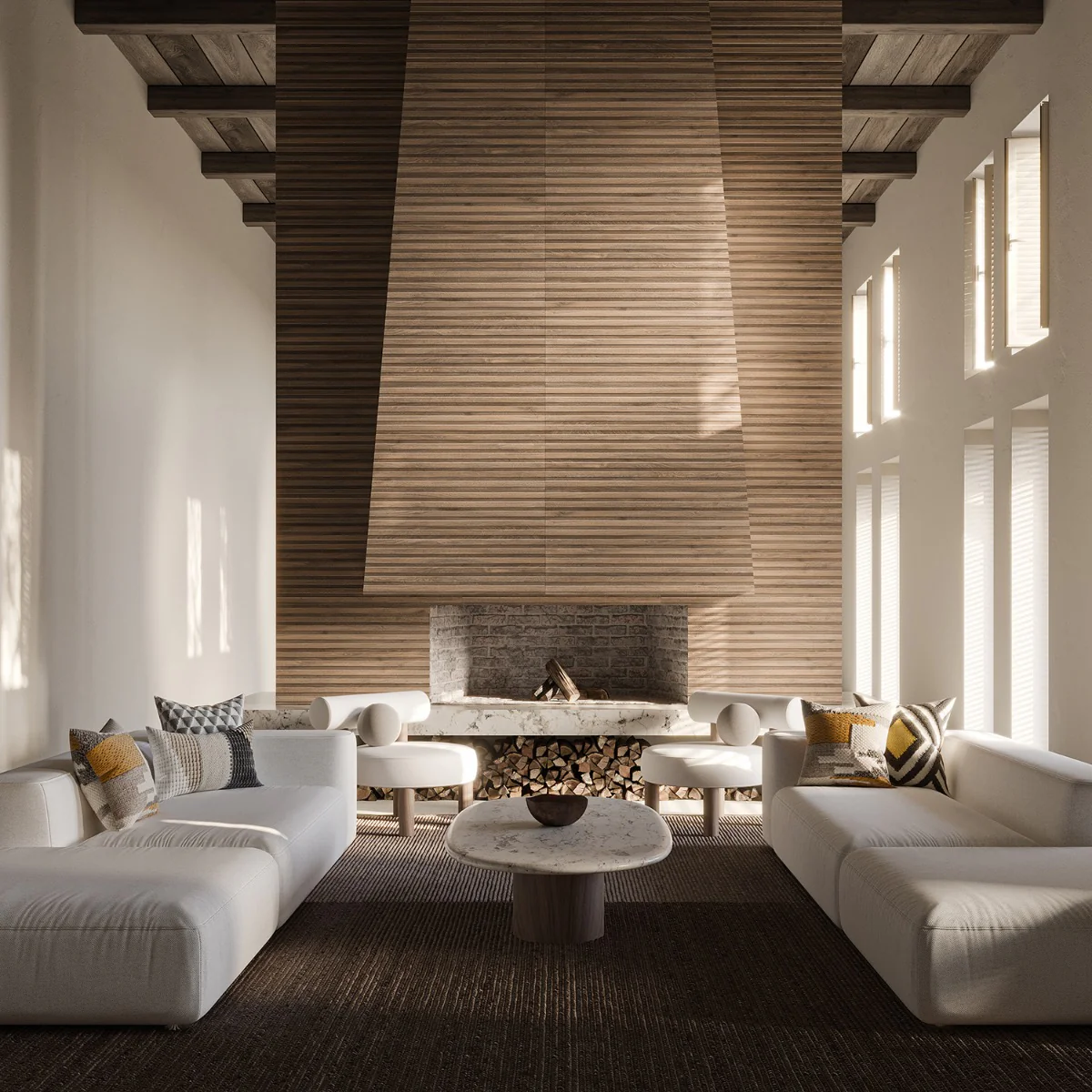 Nobu Ribbon Miel Brown 24x48 Matte Wood Look Porcelain Tile - Image 7