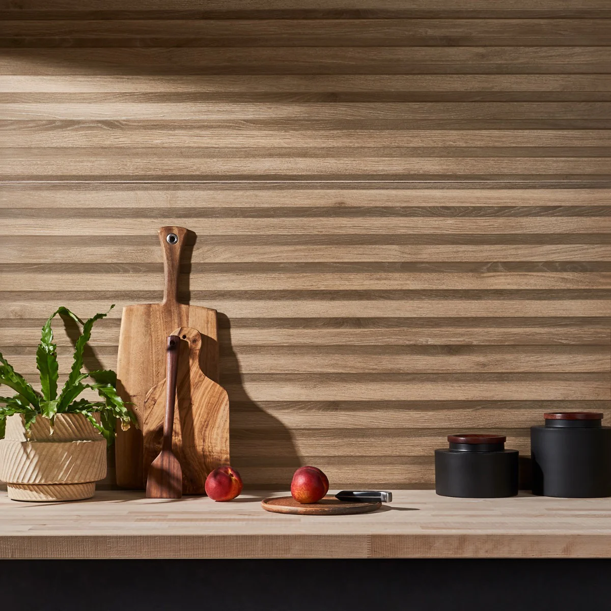 Nobu Ribbon Tan Brown 24x48 Wood Look Matte Porcelain Tile - Image 4