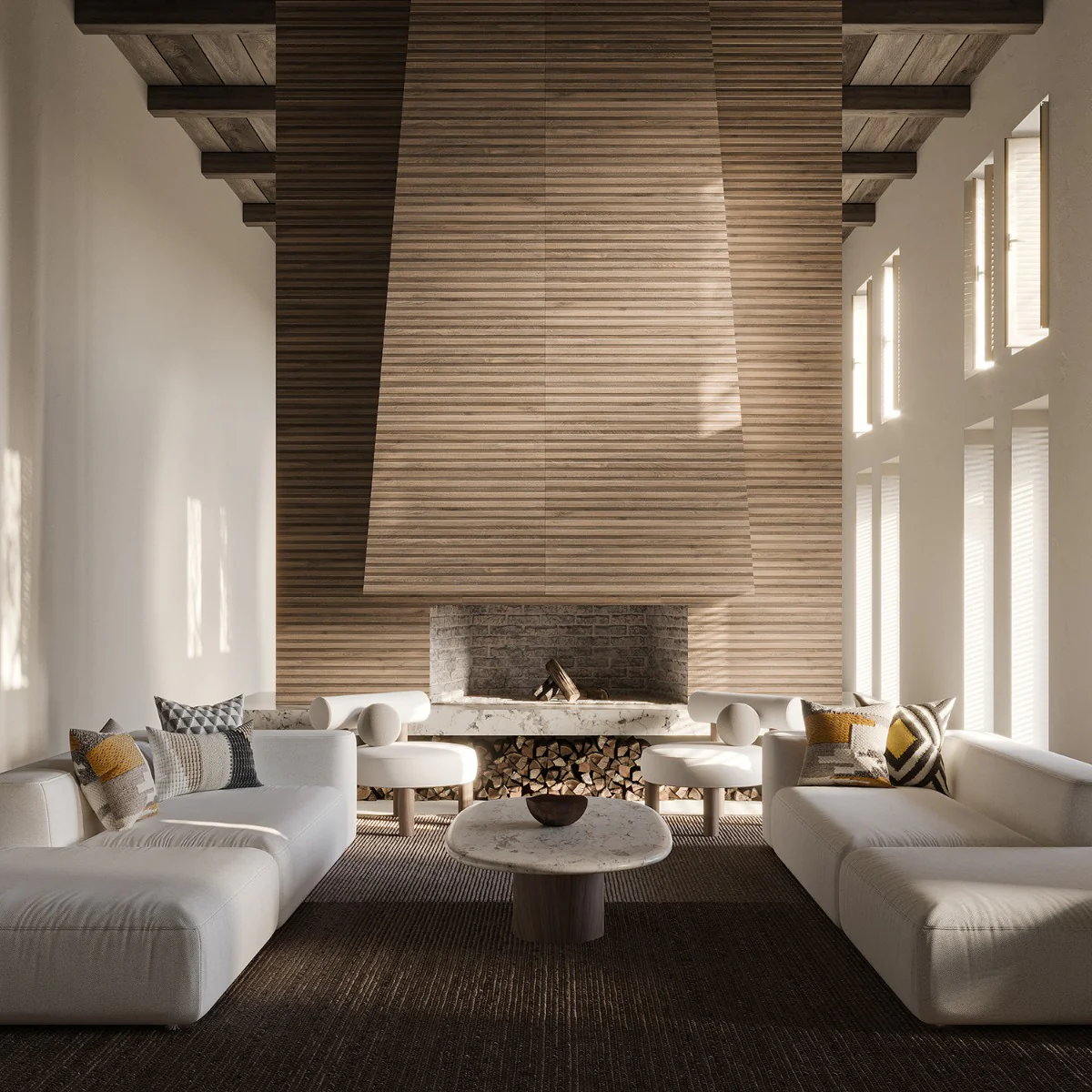 Nobu Ribbon Tan Brown 24x48 Wood Look Matte Porcelain Tile - Image 7