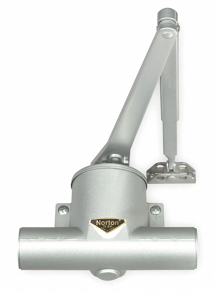 NORTON DOOR CONTROLS Heavy Duty Aluminum Door Closer - Standard Mounting, Grade 1