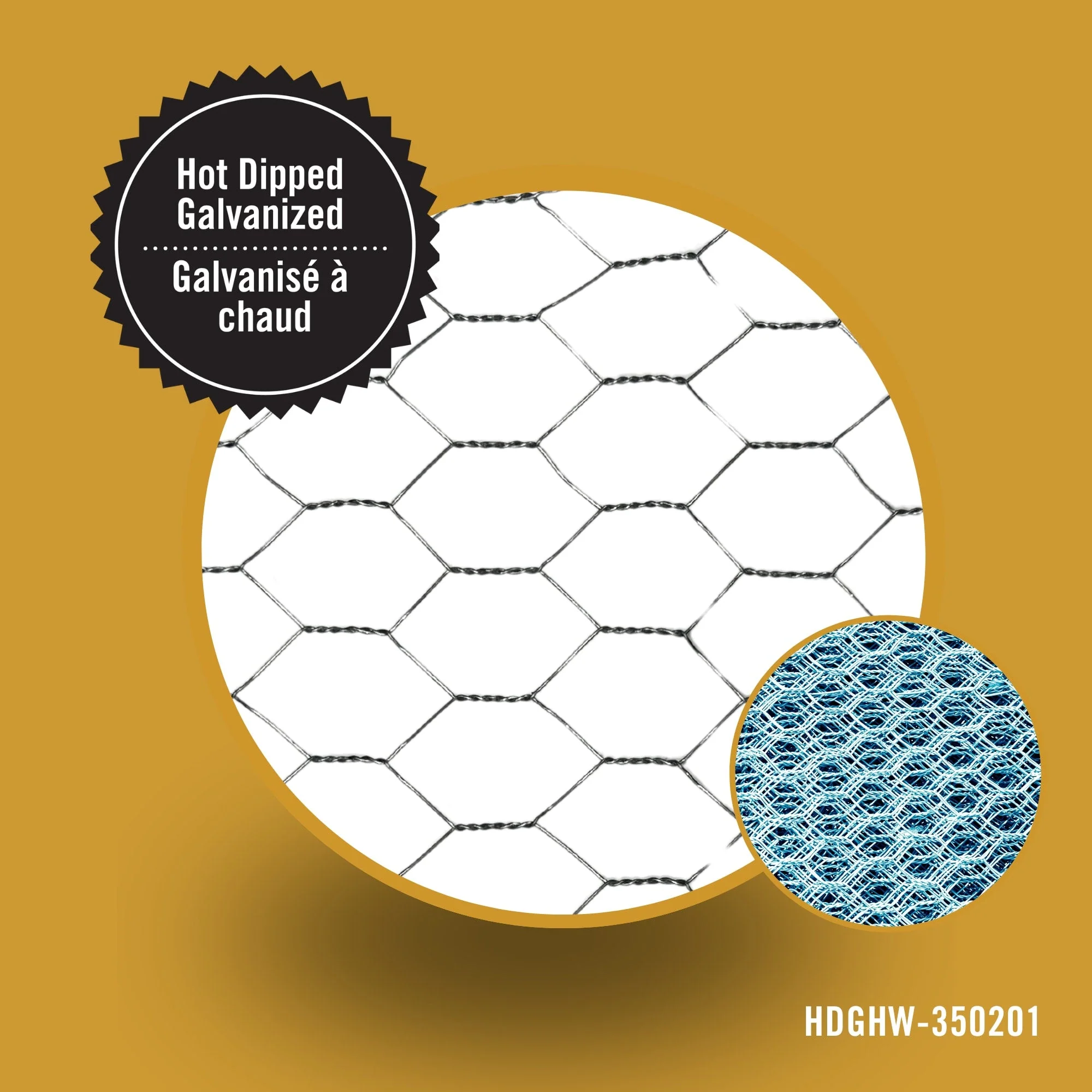 Nuvo Iron 50-Ft x 3-Ft Galvanized Welded Wire Fence, 1-In Mesh - Image 4