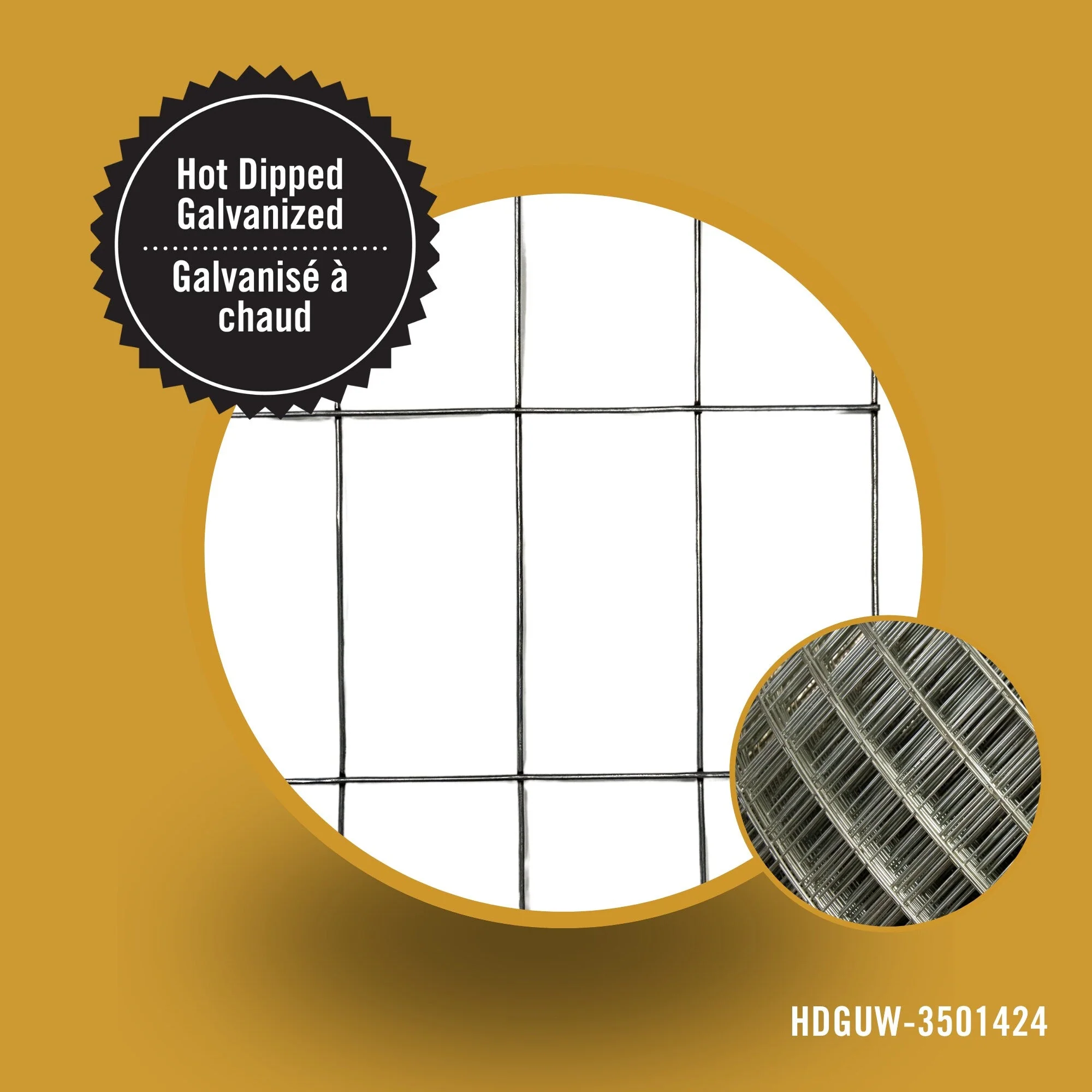 Nuvo Iron Galvanized Steel Welded Wire Fencing 50-Feet x 3-Feet, 14-Gauge - Image 5