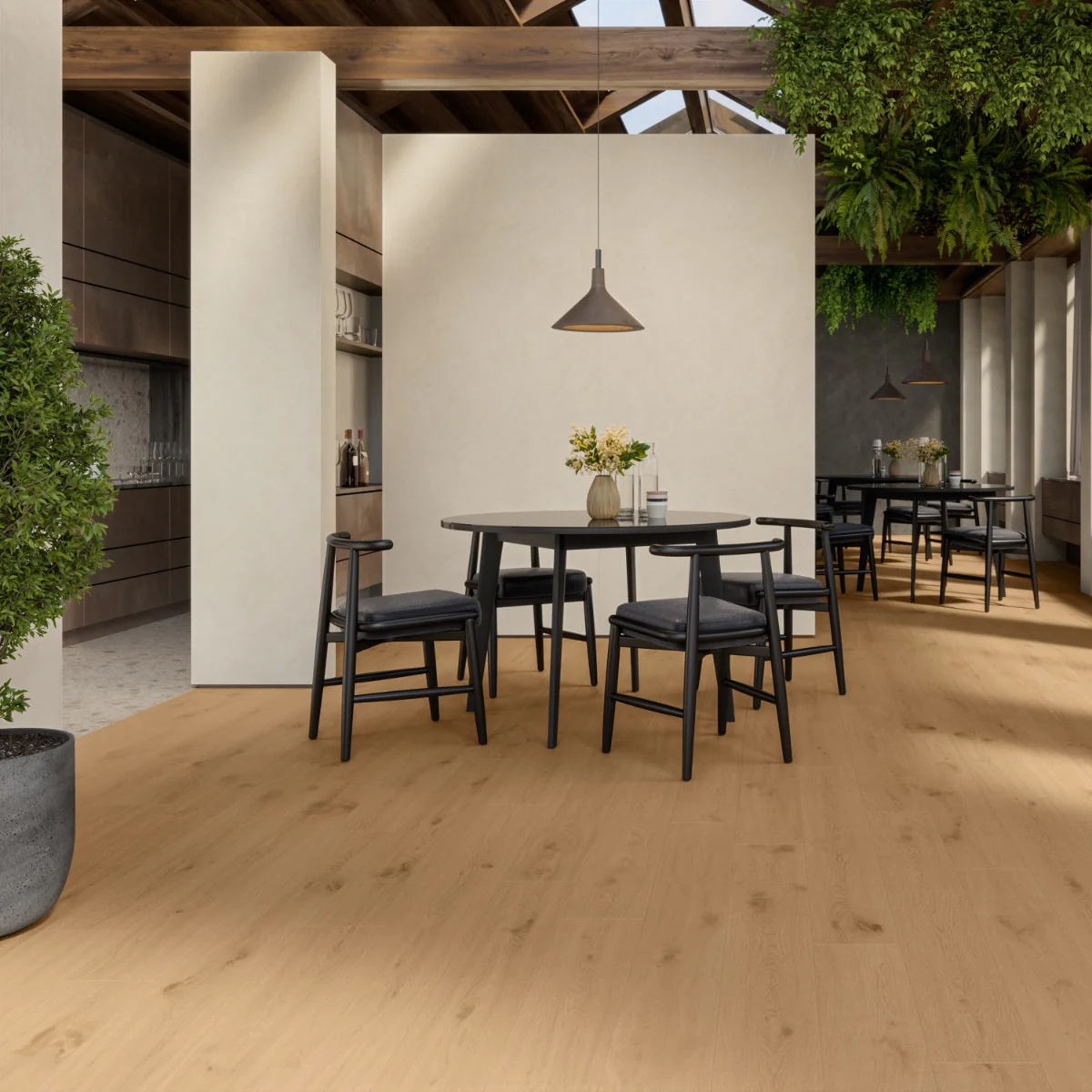 Oaktree Natural Pale Brown 8x48 Wood Look Matte Porcelain Tile - Image 5