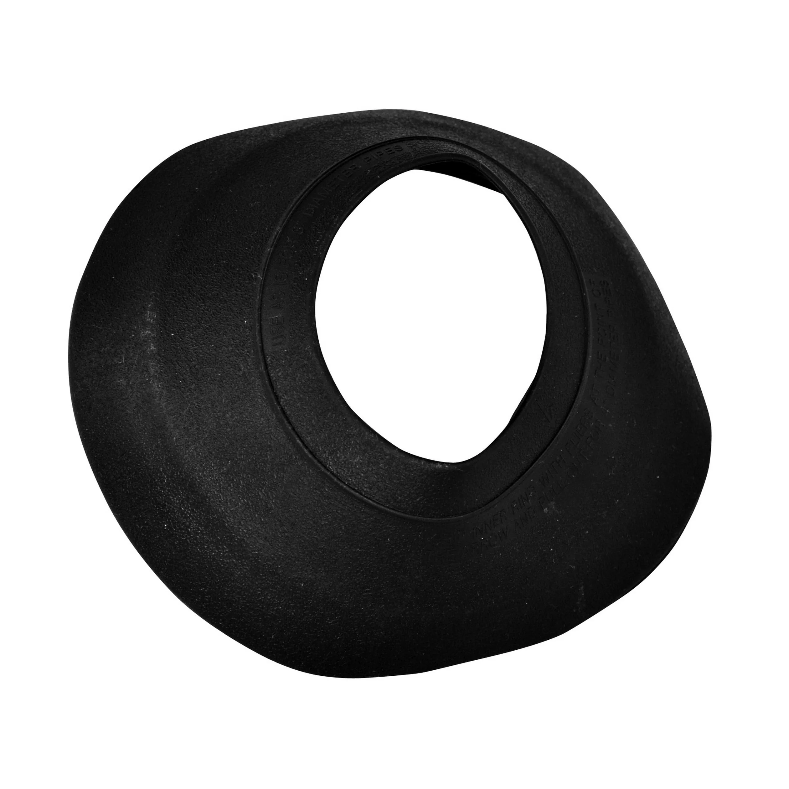 Oatey Rain Collar 3-in to 4-in x 4.5-in EPDM Rubber Vent and Pipe Flashing, Black