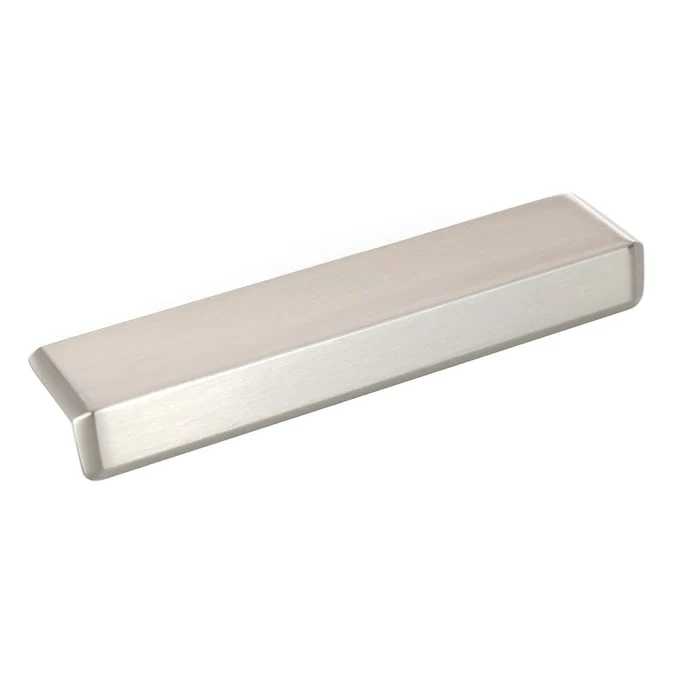Origin 21 HAYES 3-in or 3-3/4-in (76Mm or 96mm) Center to Center Satin Nickel Dual Mount Rectangular Cup Drawer Pull