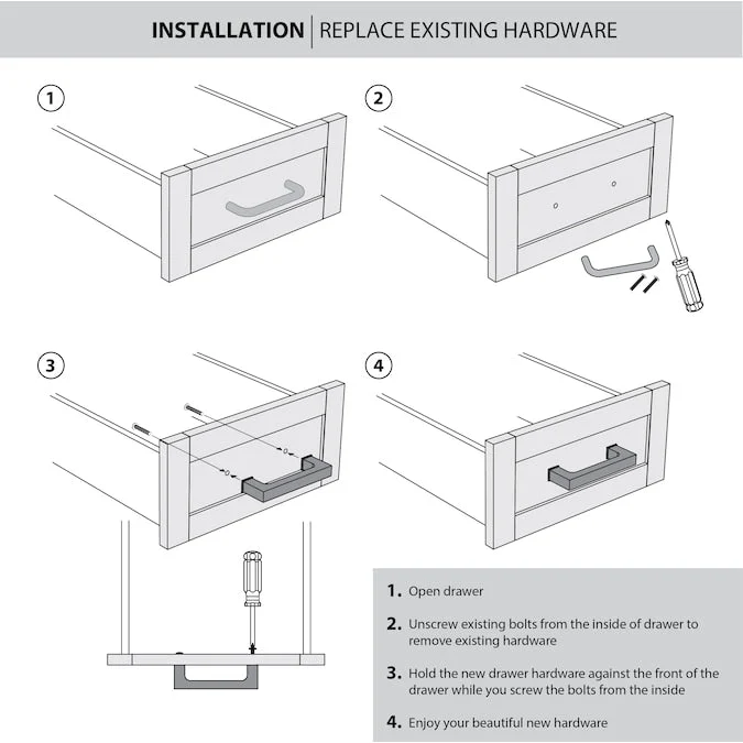 Origin 21 NILS 5-1/16-in (128mm) Center to Center Matte Black Rectangular Cup Drawer Pull - Image 7