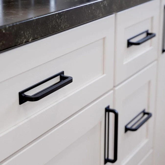 Origin21 Origin 21 Cora Reveal 5-1/16-in (128mm) Center to Center Matte Black Arch Handle Drawer Pull - Image 2