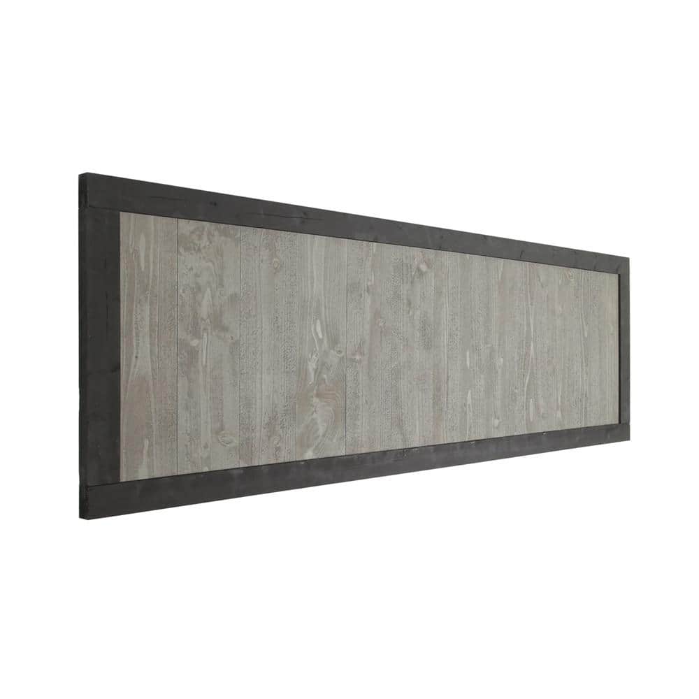 Outdoor Essentials 2 ft. x 6 ft. Cedar Canyon Privacy Fence Panel - Gray Cedar/Black Frame - Image 3