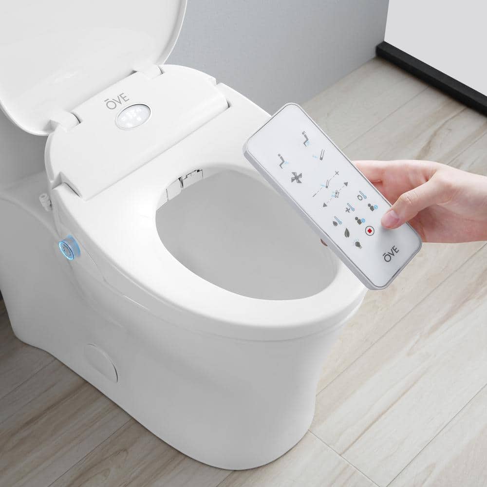 OVE Decors Volta Elongated Bidet Dual Flush Smart Toilet in White - Image 9