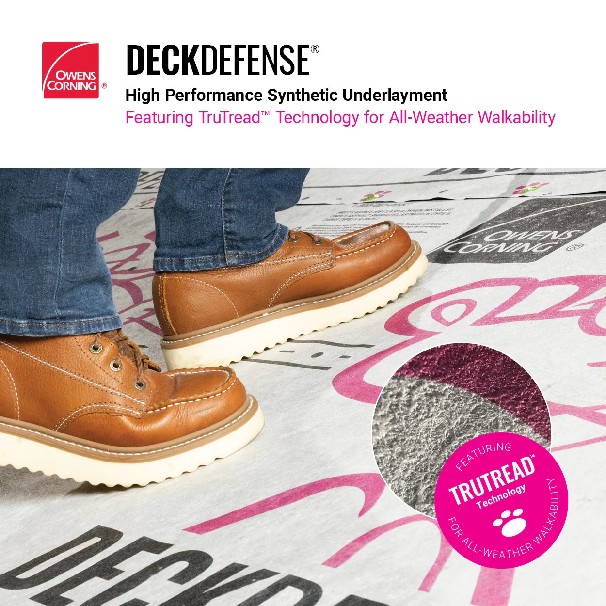 Owens Corning Deck Defense 42-in x 143-ft Synthetic Roof Underlayment, 500-sq ft Coverage - Image 3