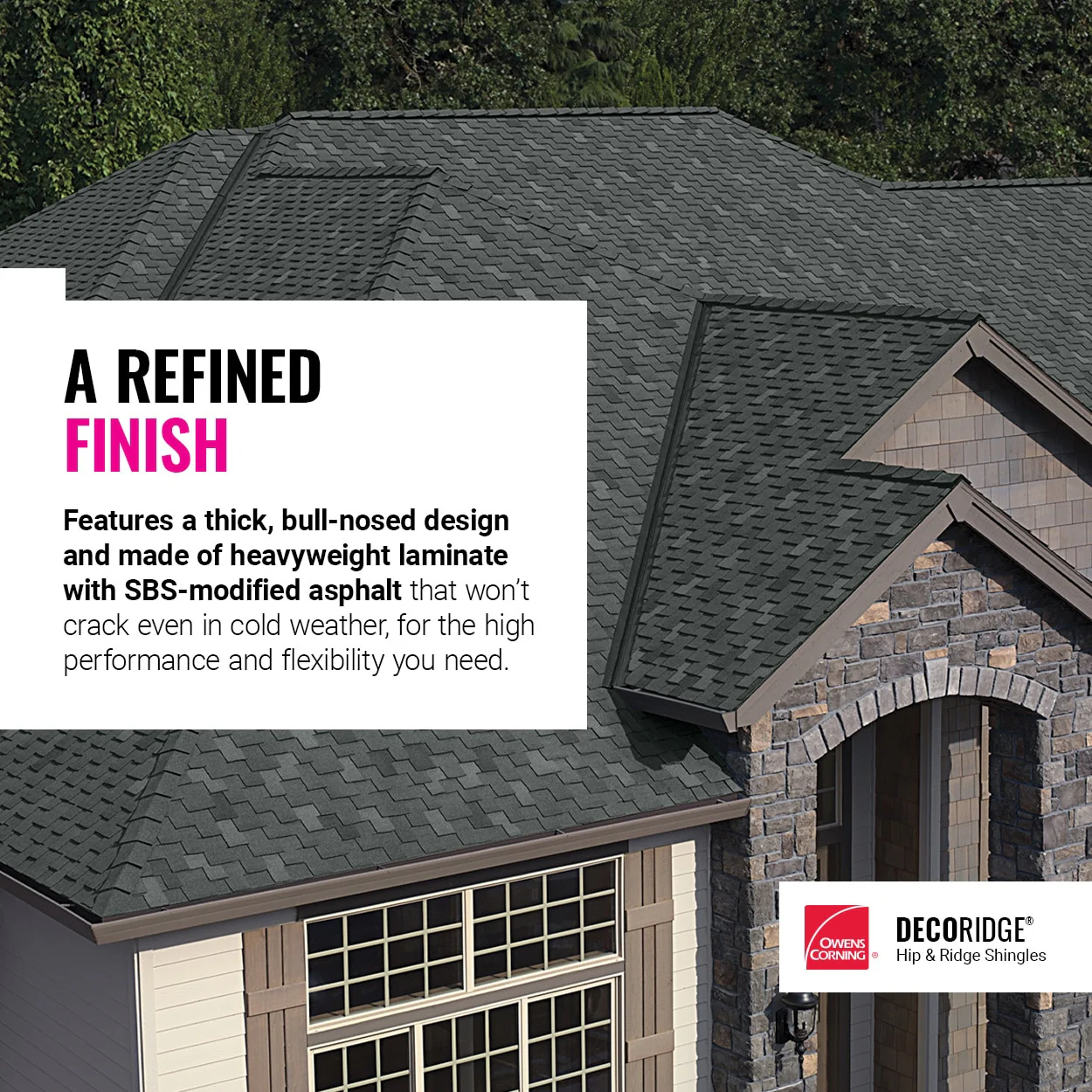 Owens Corning DecoRidge 10 in. Desert Tan Hip & Ridge Asphalt Shingles (20 Linear Ft. per Bundle) - Image 2