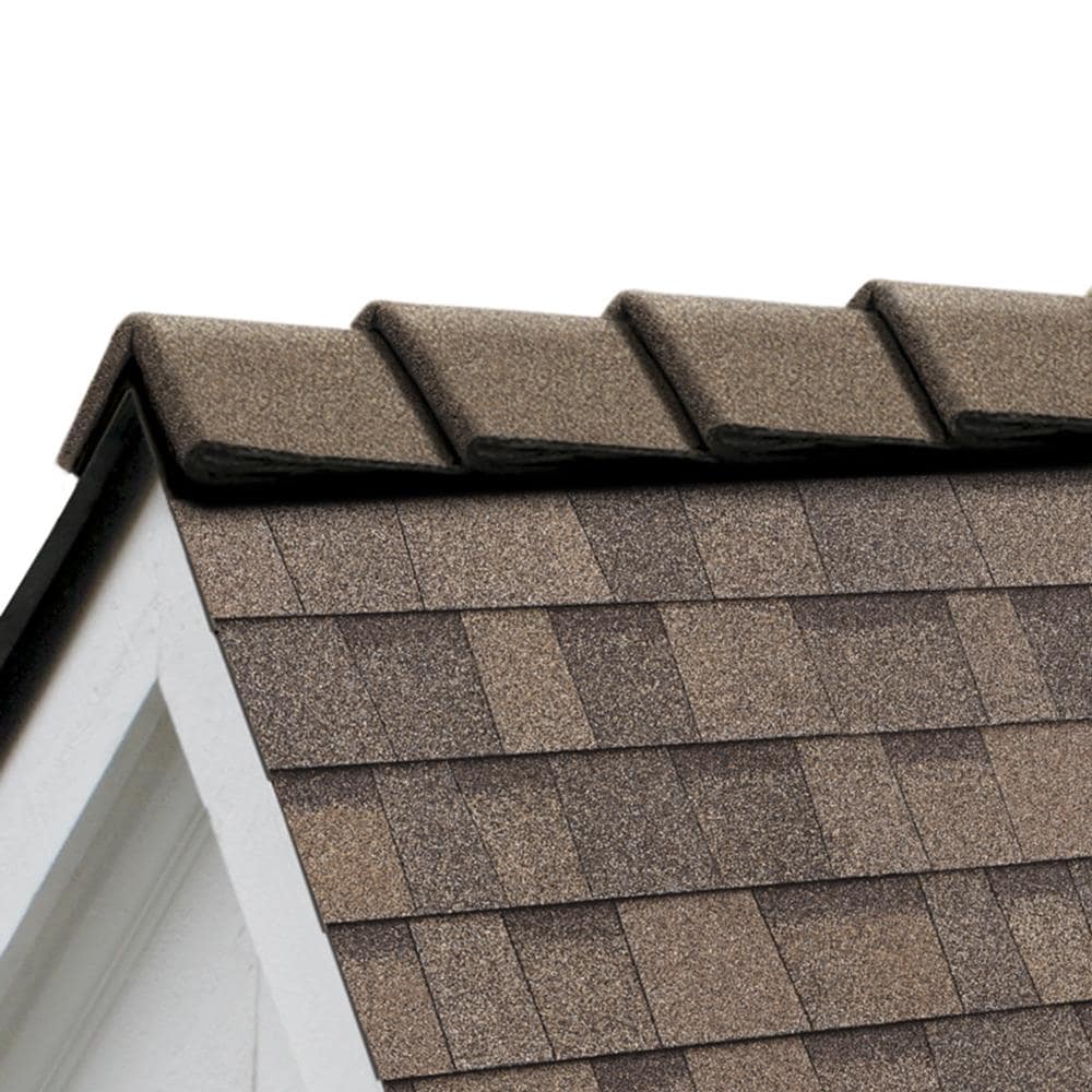 Owens Corning DecoRidge 10-in Forest Brown Hip & Ridge Roof Shingles, 20 Linear Ft per Bundle