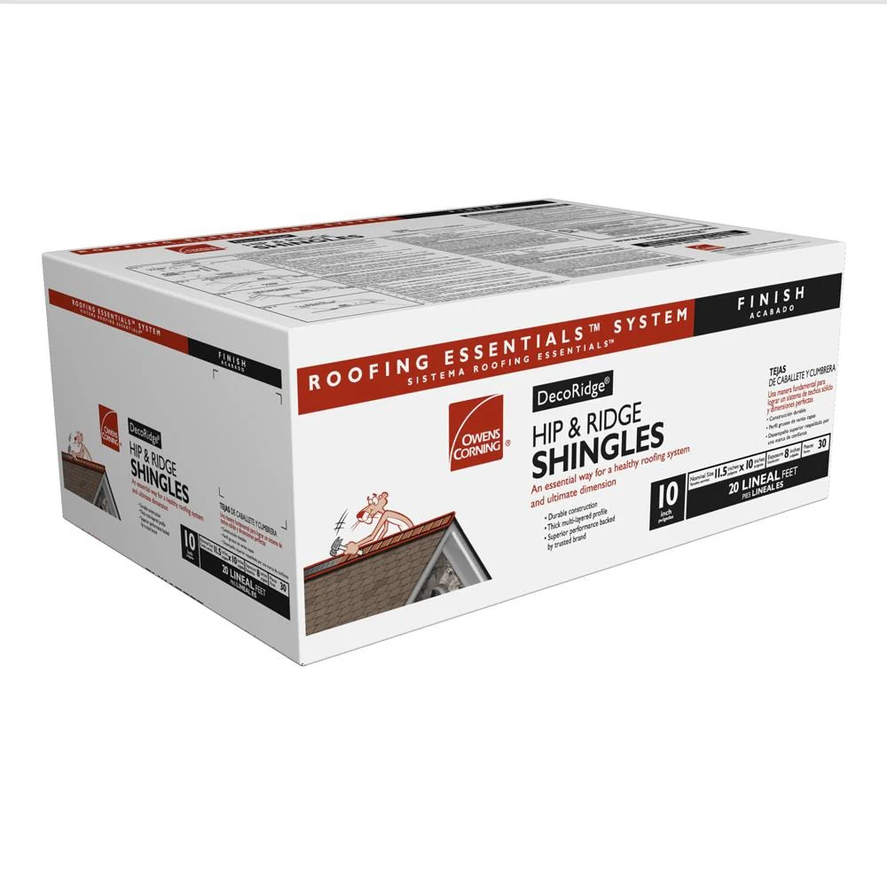 Owens Corning DecoRidge 10-in Forest Brown Hip & Ridge Roof Shingles, 20 Linear Ft per Bundle - Image 5