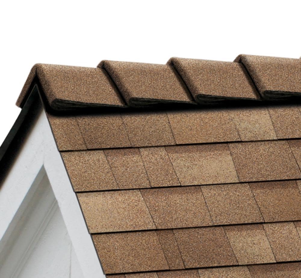 Owens Corning DecoRidge 8-In Hip & Ridge Roof Shingles, Forest Brown/Copper Trail, 20 Linear Ft per Bundle