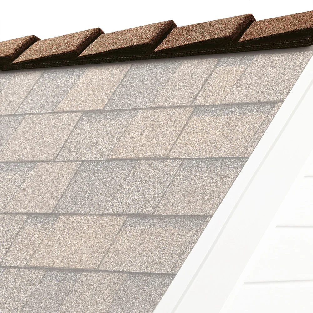 Owens Corning DecoRidge 8-in Rolling Stone Hip & Ridge Roof Shingles, 20 Linear Ft per Bundle