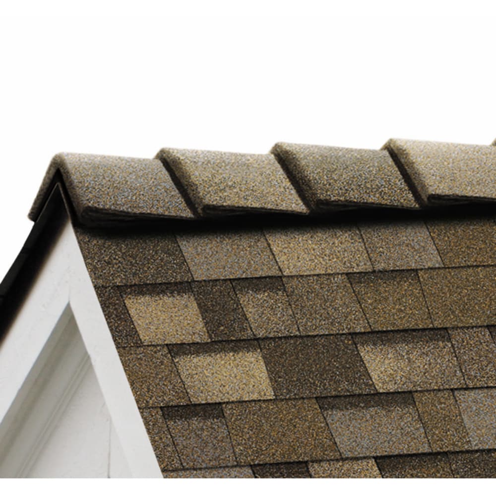 Owens Corning DecoRidge 8-In Sand Dune Hip & Ridge Roof Shingles, 20 Linear Ft per Bundle
