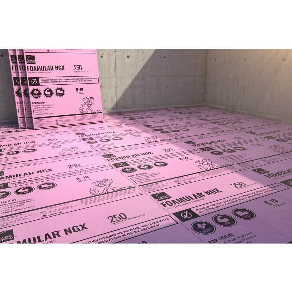 Owens Corning FOAMULAR NGX 250 XPS Foam Board Insulation, R-15, 25 PSI, 3 in. x 4 ft. x 8 ft., Scored Square Edge - Image 7