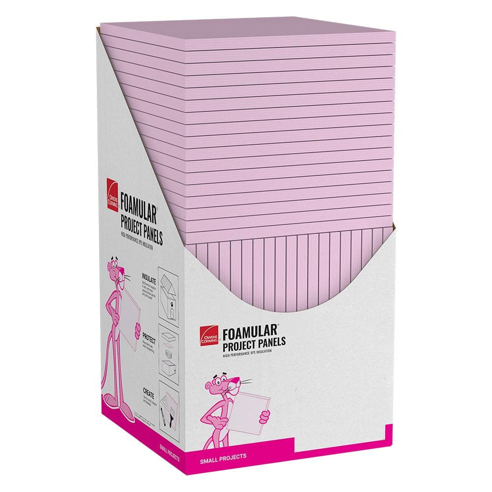 Owens Corning FOAMULAR R-5 (15 PSI) XPS Foam Board Project Panel, 1 in. x 2 ft. x 2 ft., Square Edge - Image 6