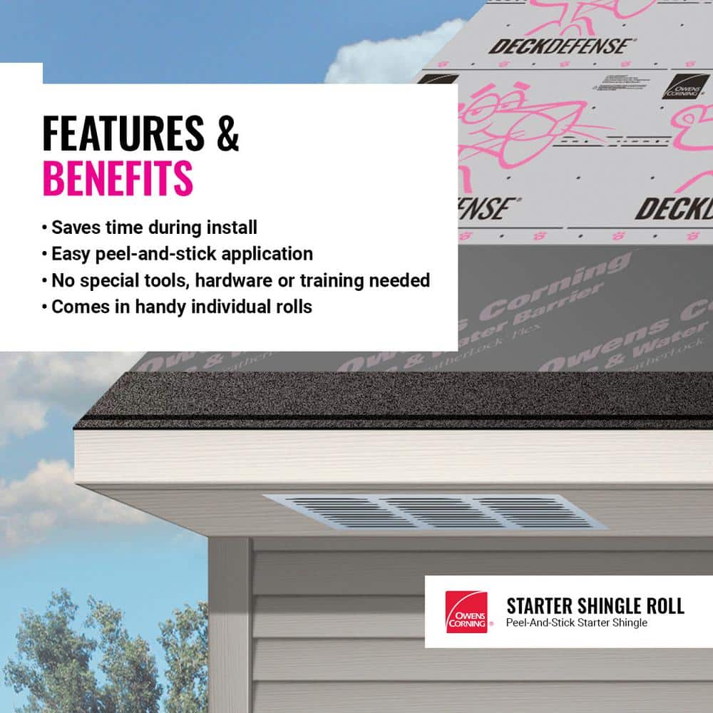 Owens Corning Self-Adhering Starter Roofing Shingle Roll 33.3 Lin. Ft. - Image 4