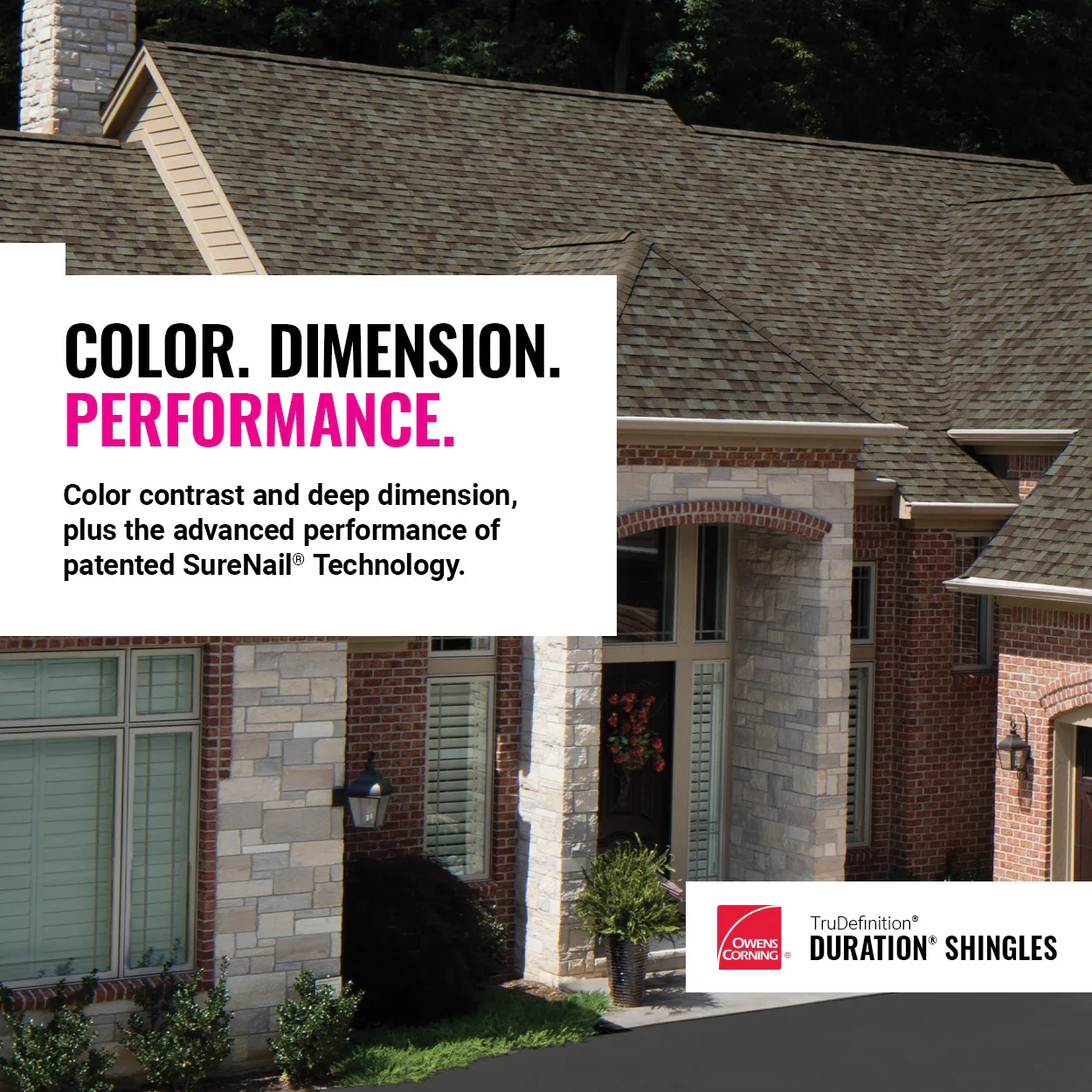 Owens Corning TruDefinition Duration Architectural Roof Shingles, Midnight Plum, Algae Resistant, 32.8-sq ft per Bundle - Image 3